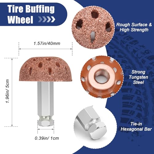 Tire Patch Plug Kit, 24P Tire Repair Patch Roller (36/46 /60 mm)