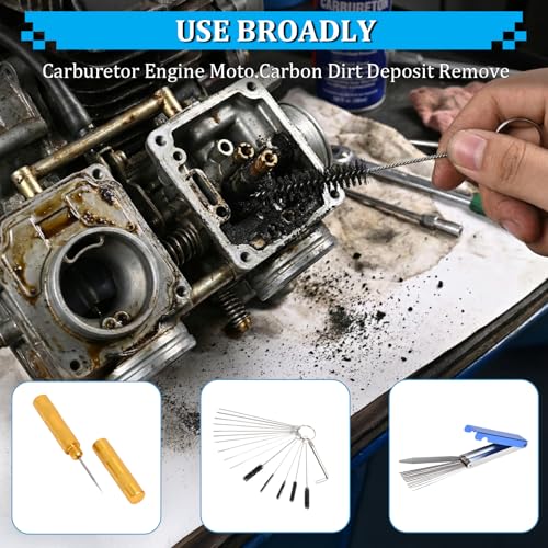 Carburetor Cleaning Kit, Torch Tip Stainless Steel Cleaner Set