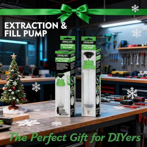 SWANLAKE 200cc Fluid Extractor, Extraction&Fill Pump,Fluid Syringe Pump Manual Suction Vacuum Fuel Car Transfer (Pack of 2) - color: green