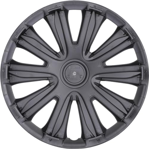 15 inch Wheel Rim Cover Hubcaps - Universal Hubcap Wheel Covers - color: 5083-Black & Red-15