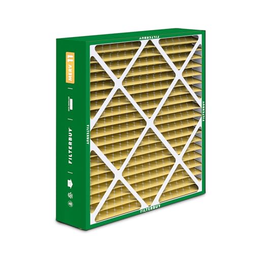 Filterbuy 16x22x5 Air Filter MERV 11 Pet & Allergy Defense (2-Pack) - size: 16x22x5