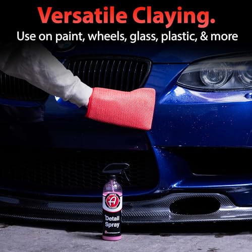 Adam's Polishes Clay Mitt - Medium Grade Clay Bar Infused Mitt | Car Detailing Glove Quickly Removes Debris from Your Paint, Glass, Wheels, & More - size: Red - 2pk