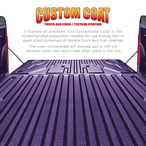 Custom Coat 3 Ounce, Bright Purple, Bed Liner Tint Concentrate - color: Bright Purple, size: 3-Ounce (Pack of 1)