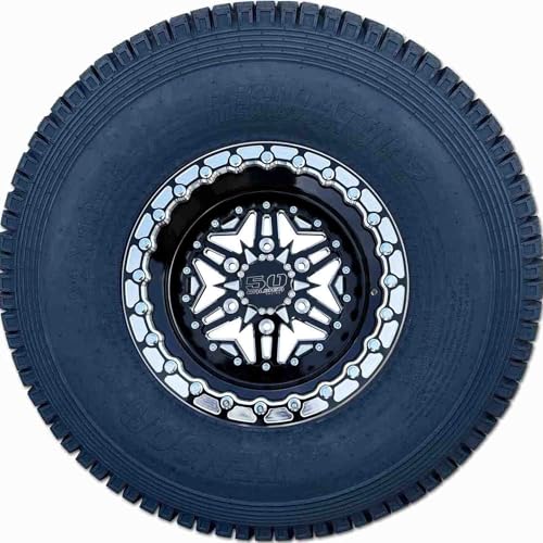 50 Caliber Racing Beadlock Wheel – 4x136.5 / 137mm Bolt Pattern – Compatible with Can-Am Maverick X3, Honda Talon, Kawasaki KRX 1000, Teryx – Black Alloy #502 (4, 15x10, 6x139.7 Beadlock #504) - size: 15x10