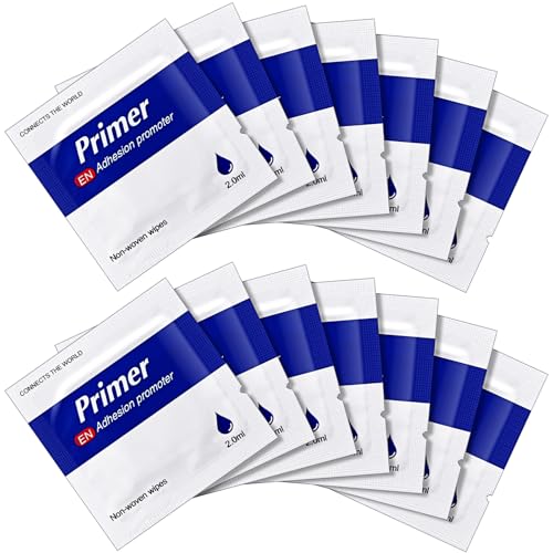 Nuanchu 16 Pcs Adhesion Promoter, High Performance Adhesion Promoter for Plastic, Double Tape Primer Increase for Automotive Molding Tape