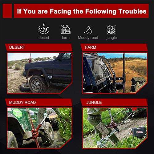 BUNKER INDUST Farm Jack 48" with Jack Base Mate,High Lift Tire Jack Stand Plate Offroad Sand Mud Snow Recovery Kit for Car Truck Jeep ATV SUV UTV - color: 48" Farm Jack with Base
