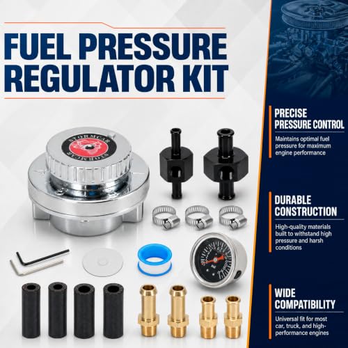 Manual Adjustable Fuel Pressure Regulator Carburettor Carb Fuel Pump FPR