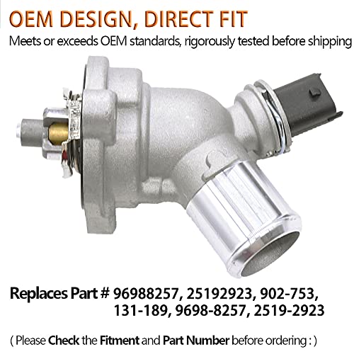 Engine Coolant Thermostat Housing Assembly Compatible with Chevy Spark 2013 2014 2015 1.2L Replace# 96988257 - size: 96988257