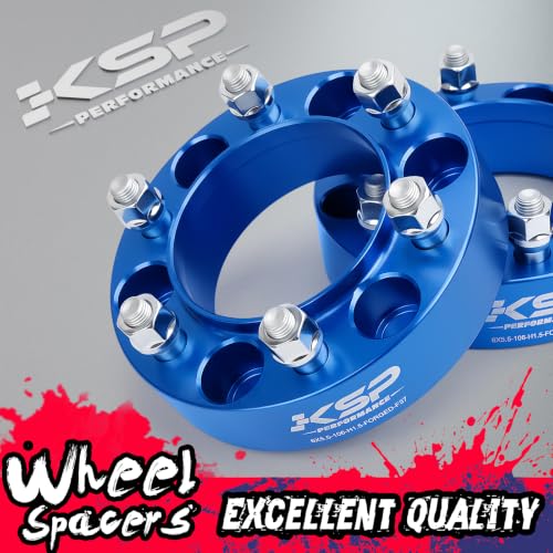 KSP 1.5in Wheel Spacers for Tacoma 4Runner Cruiser Tundra with 6x5.5 PCD - color: Blue, size: 1.5inch-tacoma1995-2023