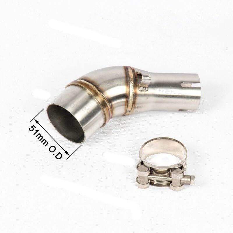 Exhaust Muffler Kit With Mid Pipe For YZF-R3 MT-03 2015-2024 Slip On