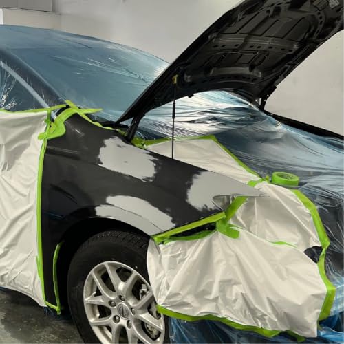 LAUCO DINOGREN Masking Green Tape 3/4 Inch x 60 Yards, 48 Rolls, Green High Performance Painters Tape, Heat, UV and Water Resistant Tape for Car Painting and Auto Body Refinishing, 7765 - size: 0.75in-48rolls