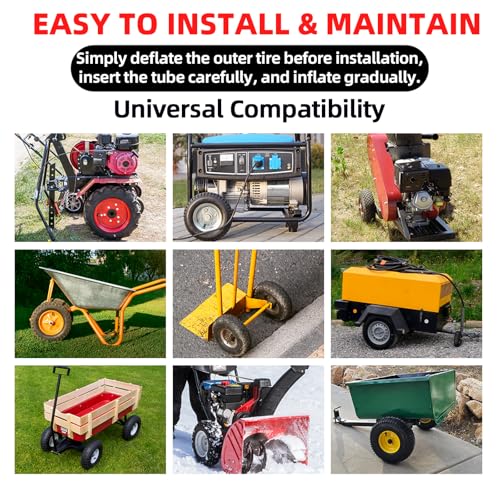 AR-PRO 11x4.00-4 Replacement Inner Tubes with TR87 Bent Valve Stem – Butyl Rubber Tire Tubes for Hand Truck, Lawn Mower, Wheelbarrow, Garden Cart – Fits 4.10/3.50-4 Tires (2 Pack) - size: 11x4.00-4,TR-87