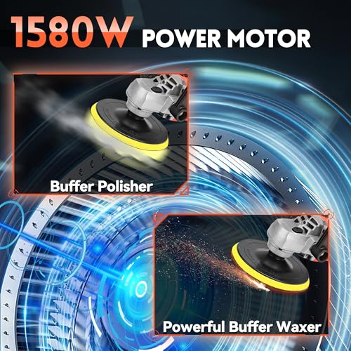 1580W Rotary Car Buffer Polisher for Polishing Waxing