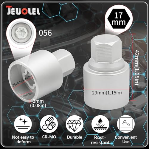 056 Wheel Locking Nut Key Socket for BMW, Socket OD 29mm - ID 25mm - color: Socket 056