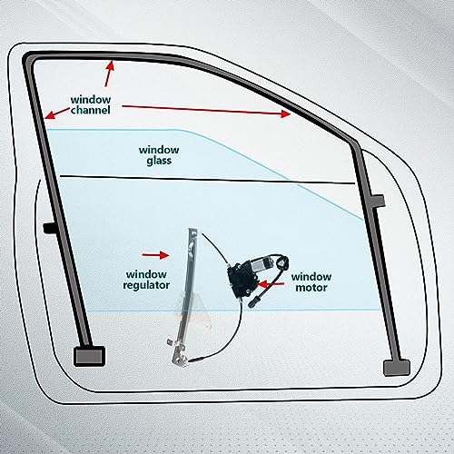 FINDAUTO Power Window Regulator for 1999-2000 for Jeep Grand for Cherokee - size: Rear Right, style: 1999-2000 for Jeep Grand for Cherokee