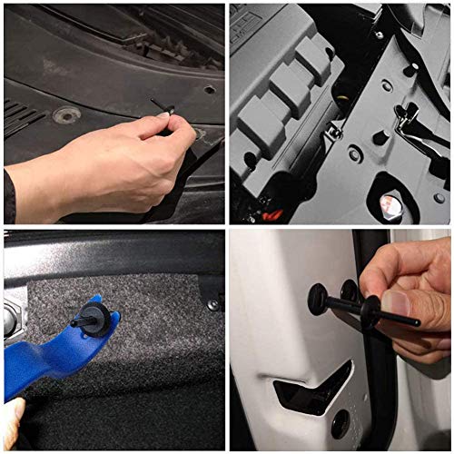 140Pcs Plastic Rivet Clips Retainer Kit Fender Liner Fastener Pop Rivet Auto Body Replacement Clip for Ford GMC,Jeep Wrangler 07-15,Dodge Avenger 08-14 - color: 140PCS