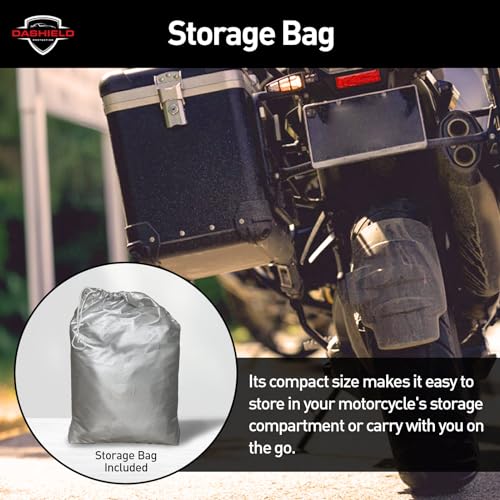 Lightweight Motorcycle Cover with Air Vents, All Season Water Resistant, Dust, UV Protection, Universal Indoor/Outdoor Scooter Cover (XL) - size: XL