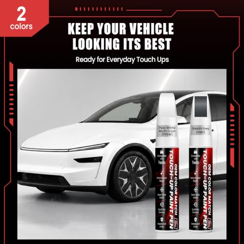 Pearl White Multi-Coat (PPSW) Touch Up Paint for Tesla Model Y/3/YL/S/X - color: Pear White (PPSW)