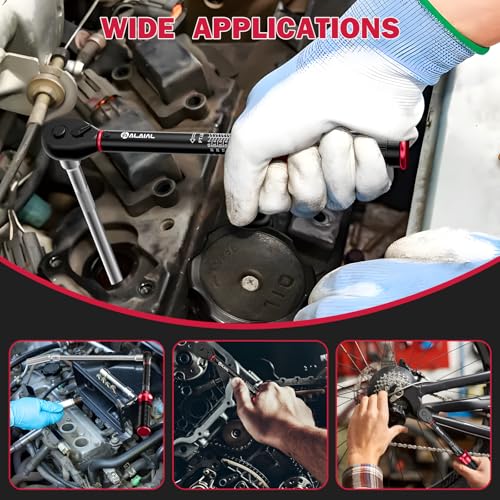 Spark Plug Socket Set with Torque Wrench 3/8 Drive, 5-45 ft.lb - size: 5PCS