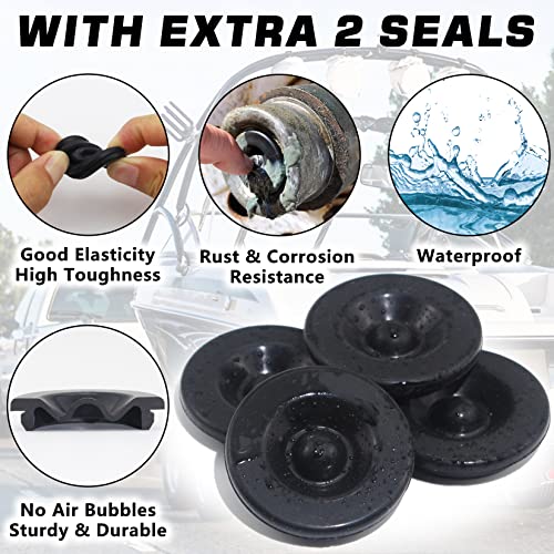 2pcs 1.98'' Trailer Hub Dust Caps for 2000 3500 lb Boat RV Trailer - color: 1.98'' Trailer Hub Caps 2pcs