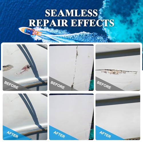 Fiberglass Repair Kit White,3.4oz for Surfboard Boat, Marine Filler