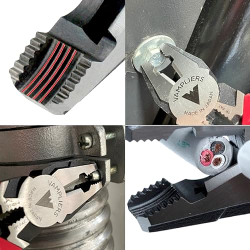VAMPLIERS 8" Linesman Screw Extractor Pliers + 10" Tool Pouch Made in Japan - style: VT-001-8P