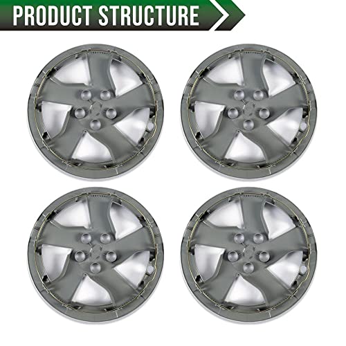 GRAND ORANGE Wheel Cover Fit Toyota Prius 15" 38cm Auto Tire 2010-2011 - color: Fit 2010-2011 Toyota Prius (4 PCS)