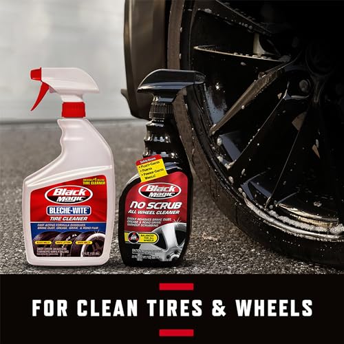 Black Magic 120218 No Scrub All Wheel Cleaner, 23 oz. (Pack of 2) - No Scrubbing Needed, Just Apply, Hose Off and Wipe for Clean Wheels Every Time - size: 23 Fl Oz (Pack of 2), style: No Scrub Cleaner