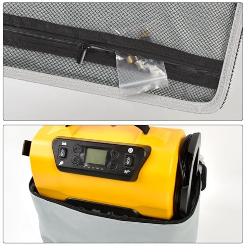 Air Compressor Storage Bag for AstroAI 150 PSI 12V DC/110V AC Tire Inflator - color: Grey