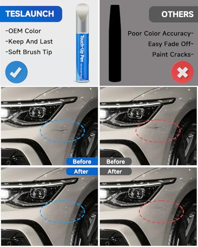 LP7W/0B Moon Rock Grey (Silver) Metallic Touch Up Paint Compatible with Volkswagen Exact Match Touch Up Paint Car Scratch Repair - color: Moon Rock Grey (Silver) Metallic(LP7W/0B) Compatible with Beetle/Golf/Jetta