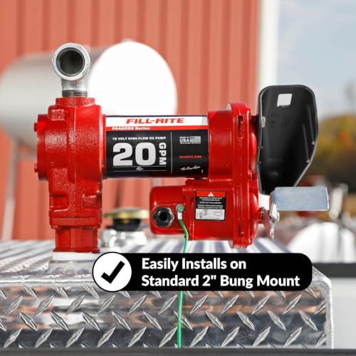 Fill-Rite FR4204H 12V 20 GPM Fuel Transfer Pump (Pump Only) | Gasoline, Diesel, Kerosene, Ethanol Blends, Methanol Blends, & Biodiesel - style: Pump Only
