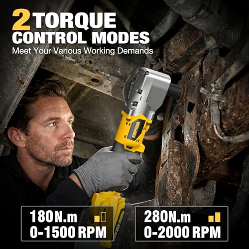 20V Brushless Right Angle Wrench, 1/2" Ratchet, 207 FT-LBS
