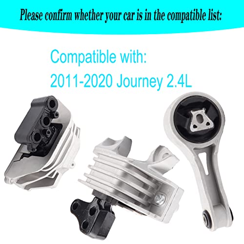 Engine Motor Mount Compatible with 2011-2020 Journey 2.4L - size: Journey 2.4L 2011-2020