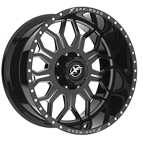 Xf Off-Road Xf-227 20X12 5X127 5X139.7-44 Cb 78.1 Gloss Black & Milled