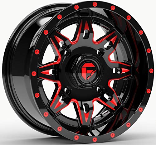 Fuel Lethal UTV Wheels Red/Black 15" Polaris RZR 1000 XP/Ranger XP 900/1000