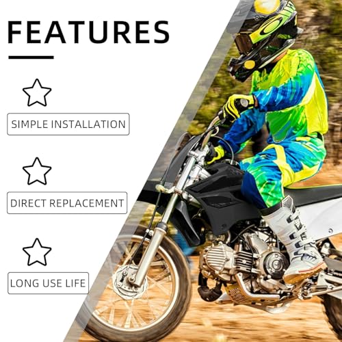 Plastics Kit with Number Plate for KLX110 15-26-Black - color: Black