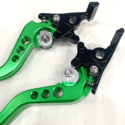 Modengzhe 2PCS Universal Motorbike Clutch Brake Handle Levers (Green)