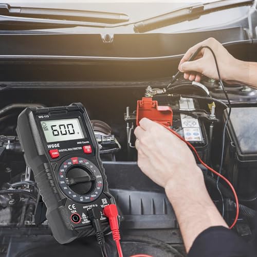Digital Multimeter, 2000 Counts, CAT III 600V, AC/DC Voltage and DC Current
