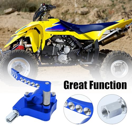 EATAKWARD Universal Billet CNC 7/8 inch ATV Throttle Lever Thumb Controller Thumb Throttle Replacement for Yamaha Raptor 350 660 700 HD TRX 400EX Replacement for Suzuki LTR450 250 500 LTZ400 250 etc - color: Blue//
