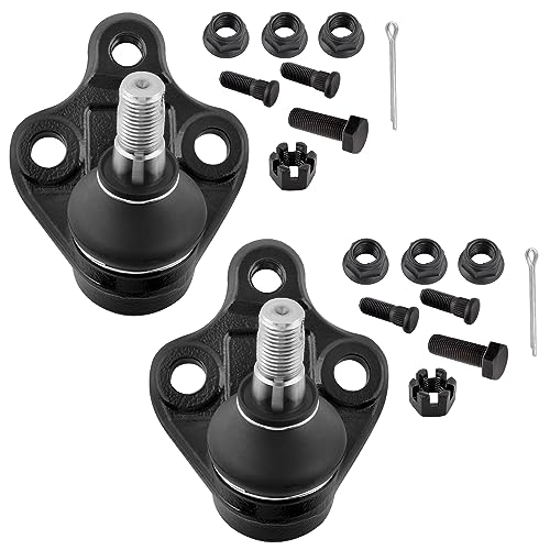 K9756 ES2382 EV303 Front Inner & Outer Tie Rod Ends Lower Ball Joints for Chevrolet Prizm 1998-2002 Geo Prizm 1996-1997 Toyota Corolla 1996-2002, Pack of 6