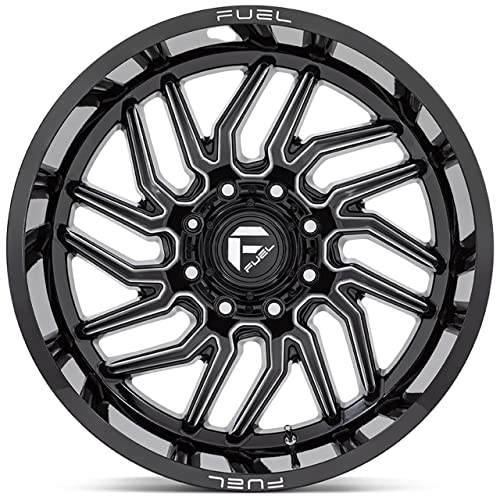 FUEL OFF-ROAD D807 HURRICANE 20X10, 6X5.5, 4.79, 18mm GLOSS BLACK MILLED - D80720008447 - color: GLOSS BLACK MILLED, size: 20X10, 6X5.5, 4.79, -18mm