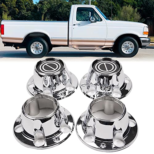 GRAND ORANGE 4PCS Center Caps Hubs Set ABS Plastic Wheel - color: Fit 1980-1996 F150 (4 PCS)