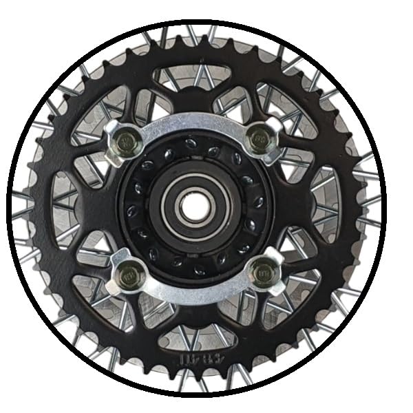 14" Rear Wheel Rim Tire Assembly For Dirt Pit Bike Trail 90/100-14 Rear Wheel Rim Tire Fits 125/140/150/160cc Pit Dirt Bike KLX65 Apollo Kayo TT 125 140 Brake Rotor, Sprocket (14 with Components) - size: 14 with Components