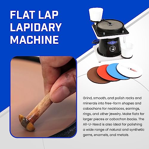 Hi-Tech Diamond 8" All-U-Need Lapidary Machine, Rock Polishing Kit - style: 8" All-U-Need