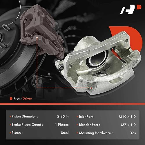 A-Premium Front Left Driver Disc Brake Caliper with Bracket