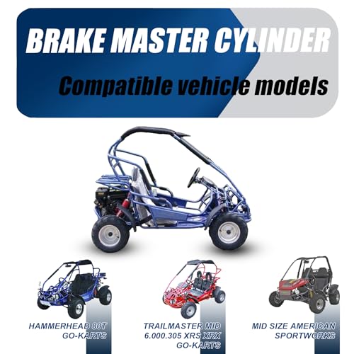 JINGKE Brake Master Cylinder HammerHead 80T TrailMaster MID 6.000.305 XRS XRX Go Kart Brake Master Cylinder