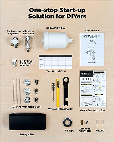InoKraft D1 LVLP Air Spray Gun Premium Kit - size: LVLP Spray Gun Premium Kit