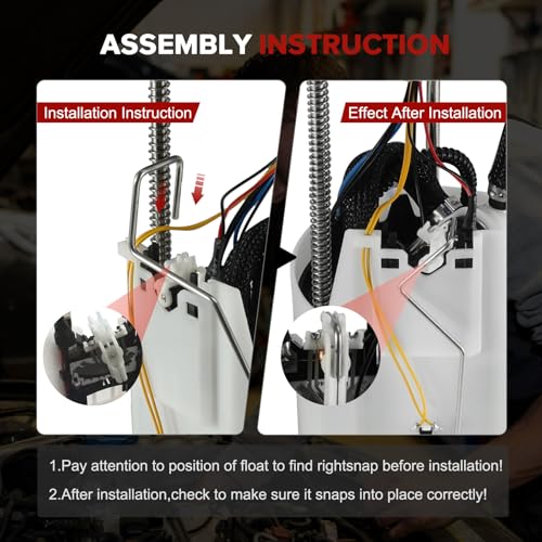 E8788M Electric Fuel Pump Module Assembly Compatible with Nissan Armada Titan Infiniti QX56 2007-2015 5.6L V8 Replace#17040ZE00A 17040ZE00B 17040ZQ60C P76654M FG1277