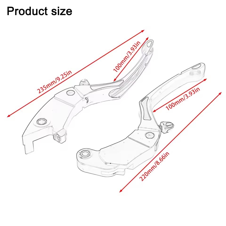 Motorcycle Brake Clutch Levers Adjustable Handle Lever - color: 2015-2017
