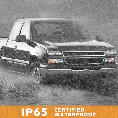 WEELMOTO Halogen Headlights Assembly for 2003-2007 Chevy Silverado - color: Clear Lens l Black Housing l Clear Reflector